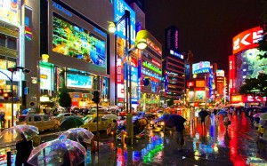 tokyo, night city, lights 